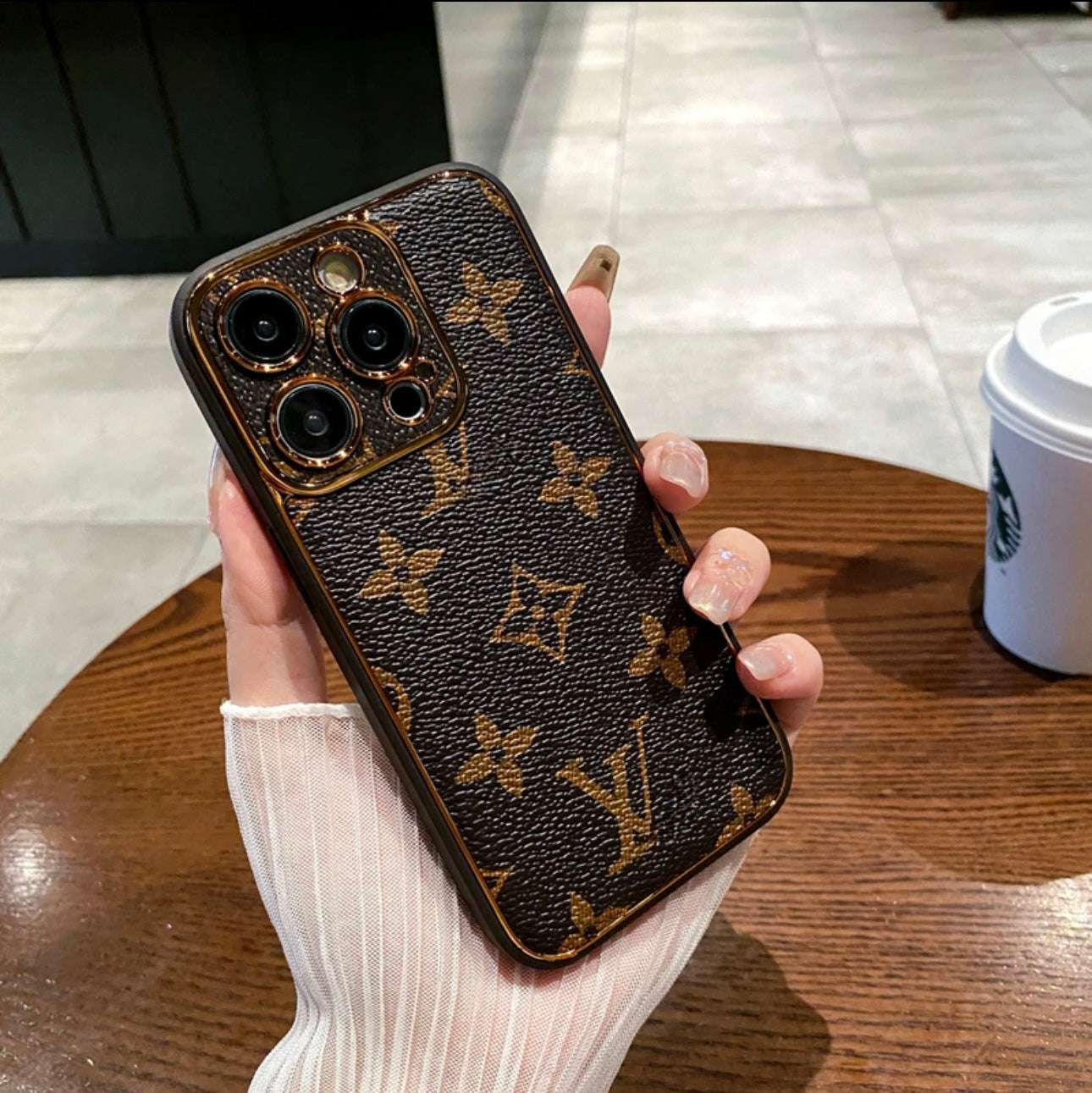 NEW LV  Shine x Mono iPhone Case