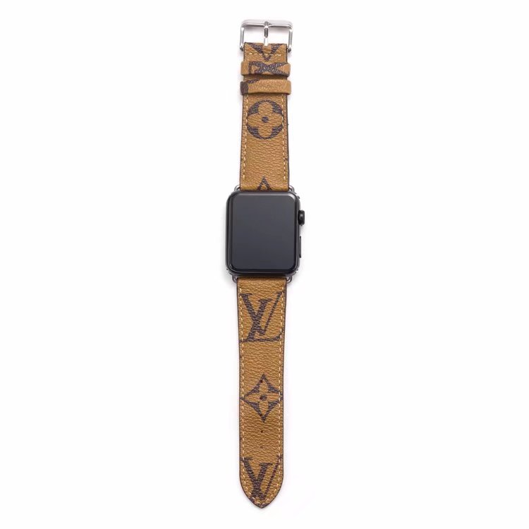 LV LIGHT-BROWN MONOGRAM LEATHER