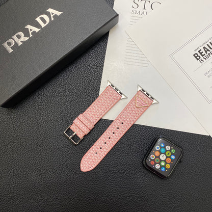 Knit Prada Apple Watch Band Pink-BZK240509