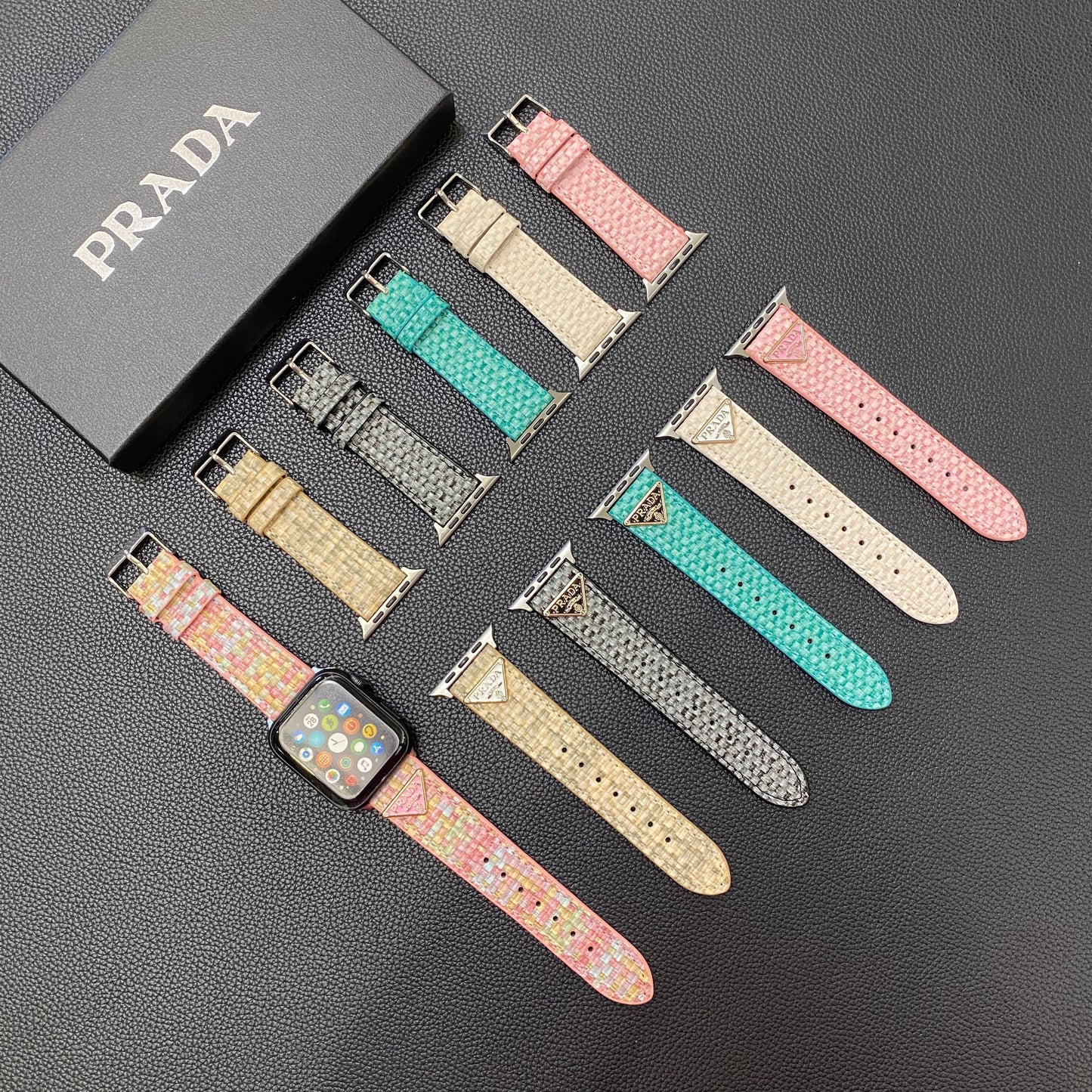 Knit Prada Apple Watch Band White-BZK240509