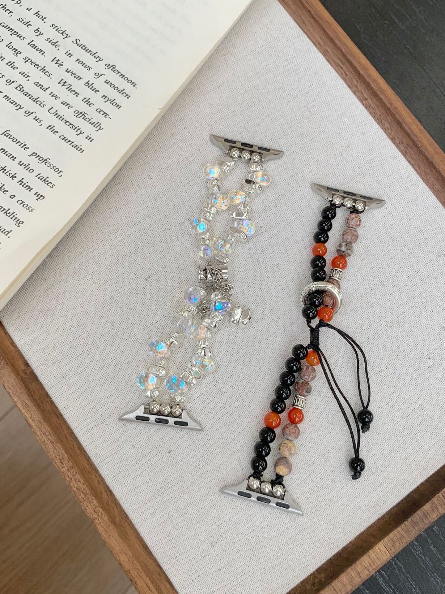 Transparent Irregular Beaded Apple Watch Band