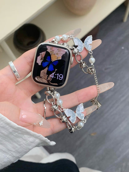 Crystal Butterfly Chain Apple Watch Band